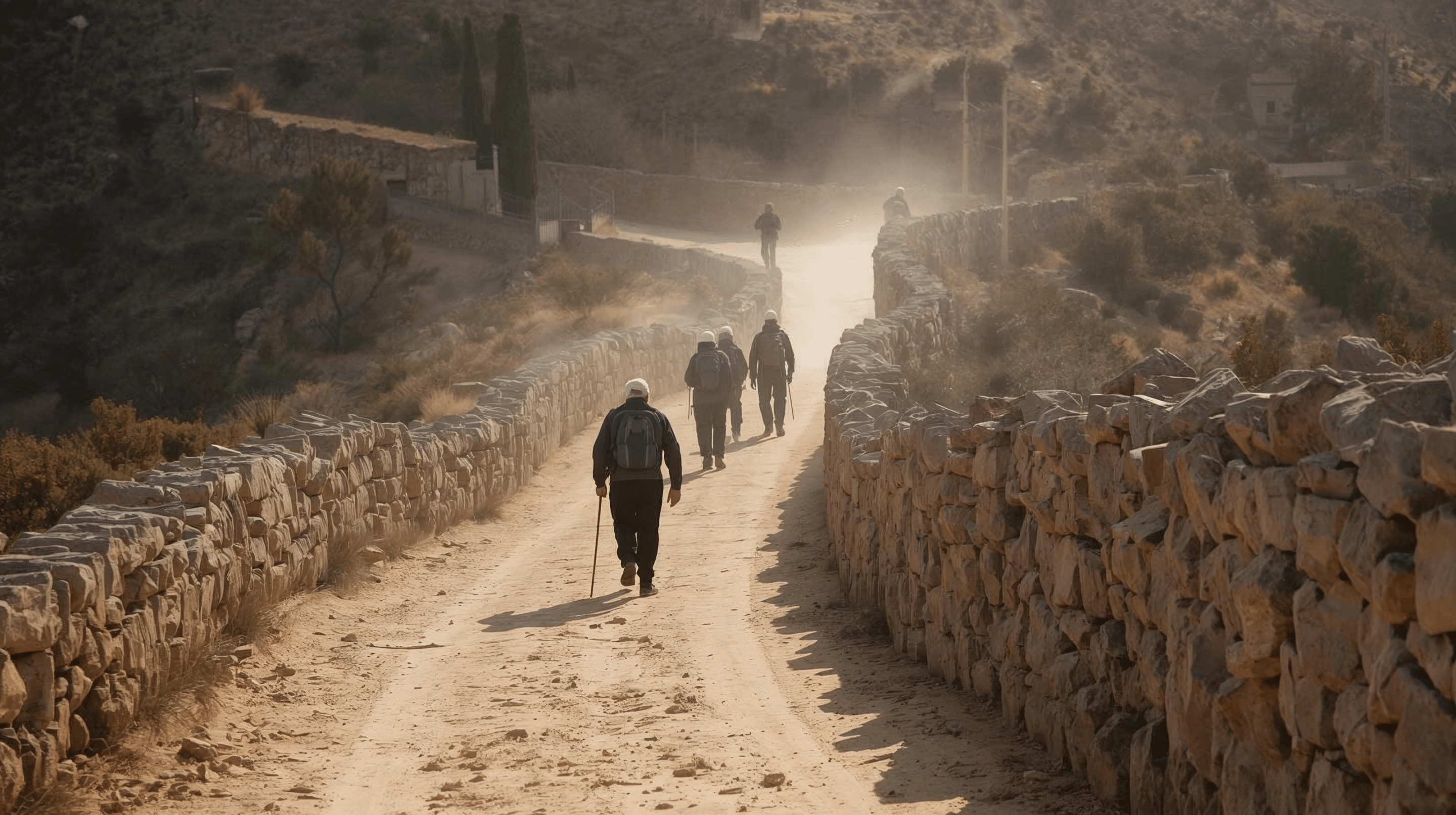 Walkers on the camino de santiago trail. Plantar fasciitis treatment Parnell Auckland Unity Osteopathy